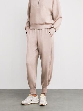Varley DoubleSoft Joggers in Warm Taupe